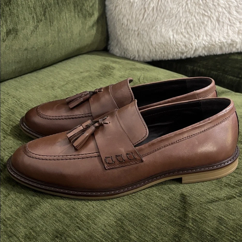 Silver‎ Street London Men’s Tassel Leather Loafer Shoes Size 10